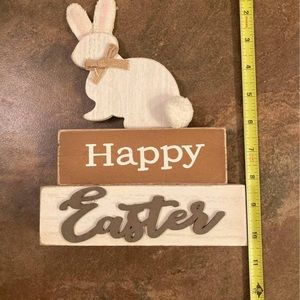 Easter bunny decor wooden. See pictures for measurements. Farmhouse decor